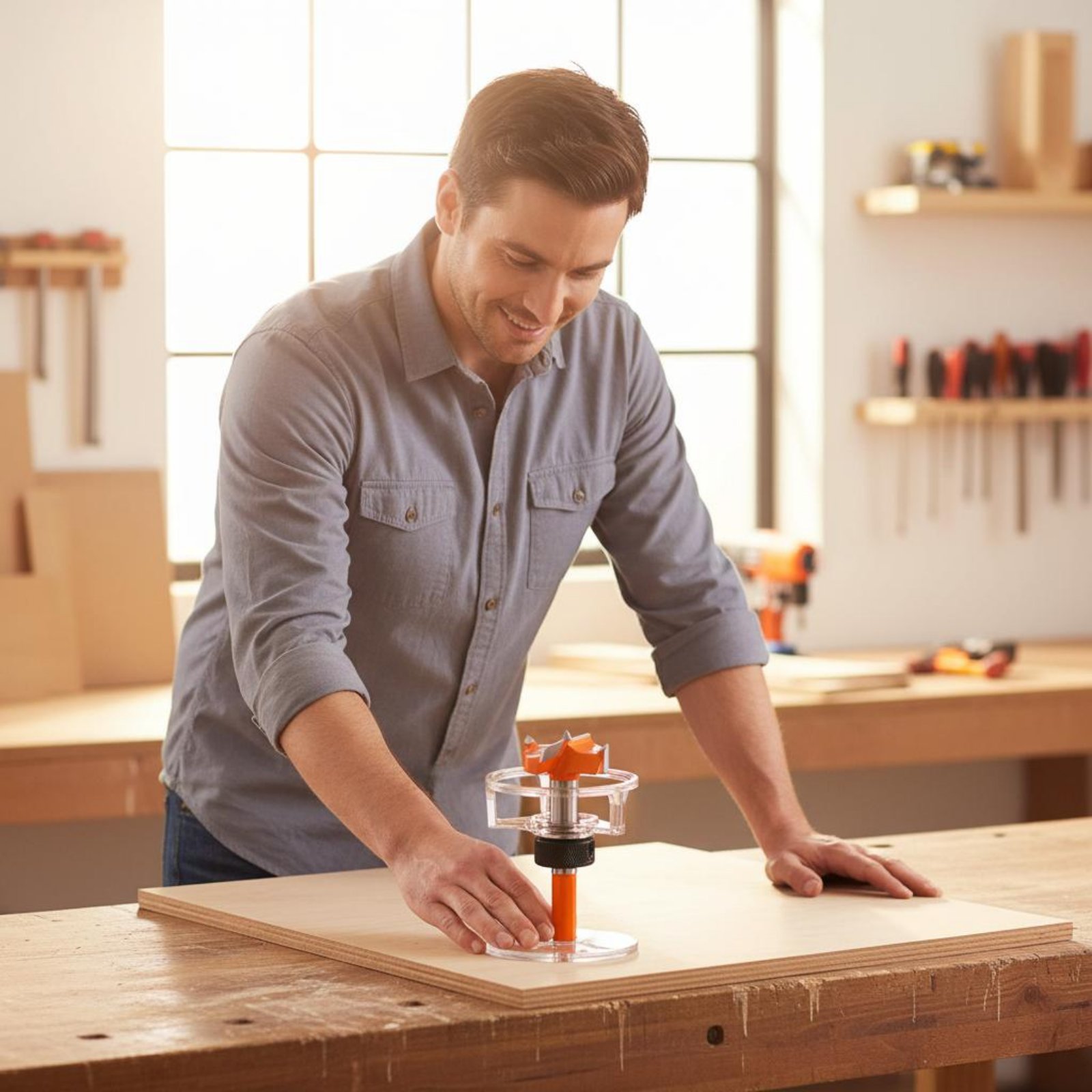 Woodworking Jig - 35-мм шаблон для сверления отверстий под