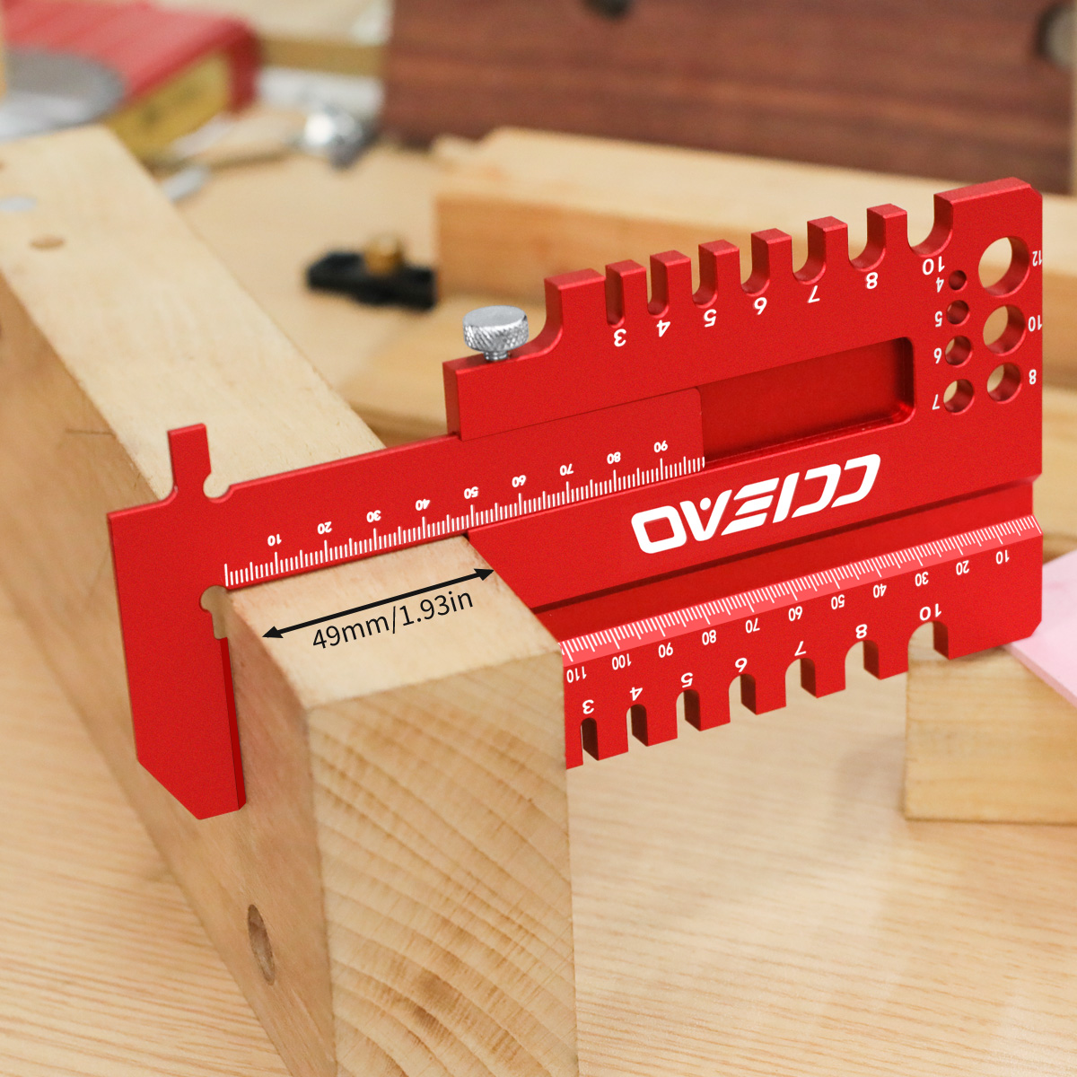 Marking Gauge Tool - Многофункциональная измерительная линейка для деревообработки, прецизионный