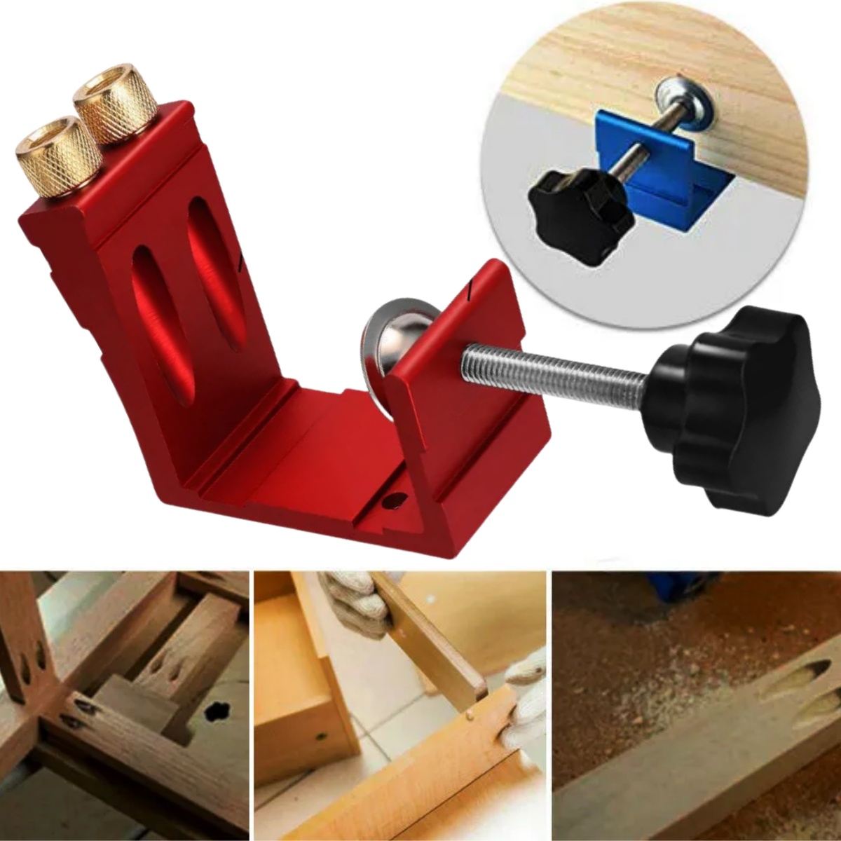 Woodworking Jig - 1 комплект приспособлений для карманных отверстий