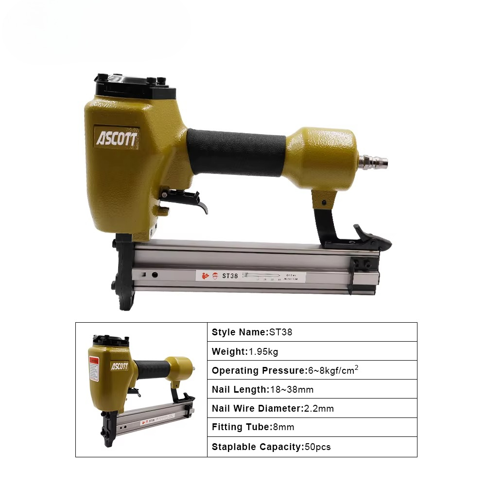 Woodworking Diy - ST38 14GA тяжелый пневматический гвоздезабивной станок