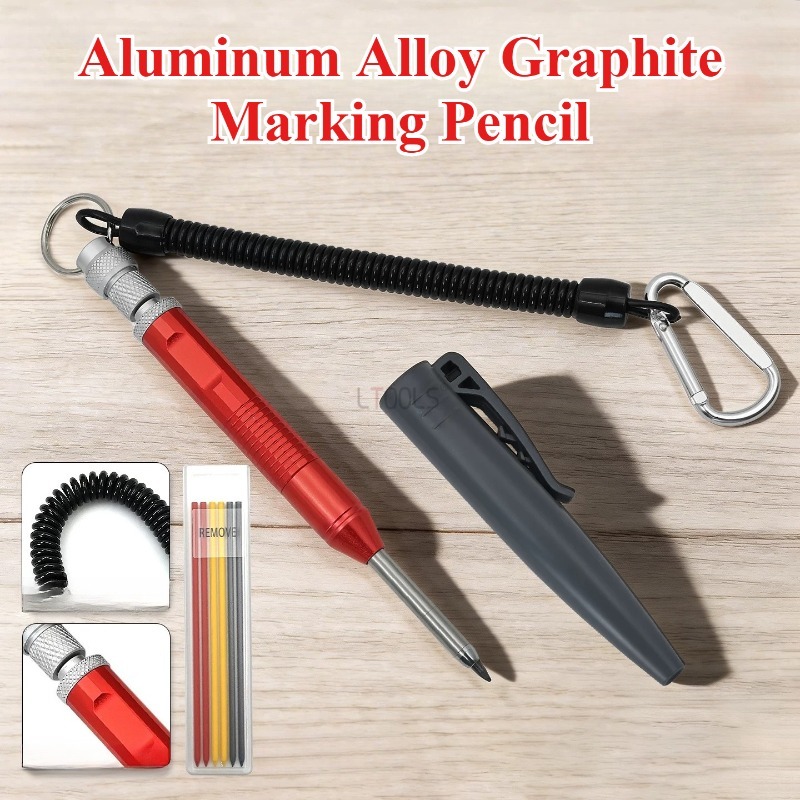 Woodworking Marking Knife - Графитовый маркер-карандаш с фиксирующей застежкой, удлиненный