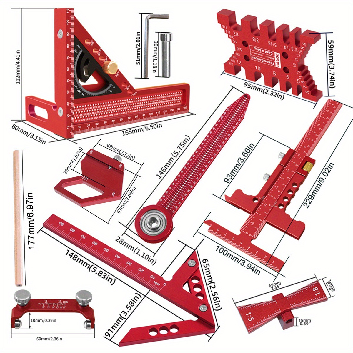 Набор из 10 столярных измерите – обзор и цена Woodworking Free Plans
